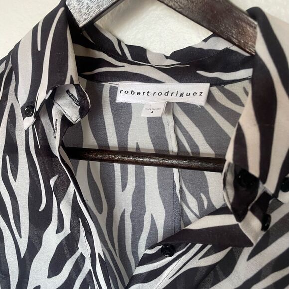 Sheer Zebra blouse - Picture 6 of 6
